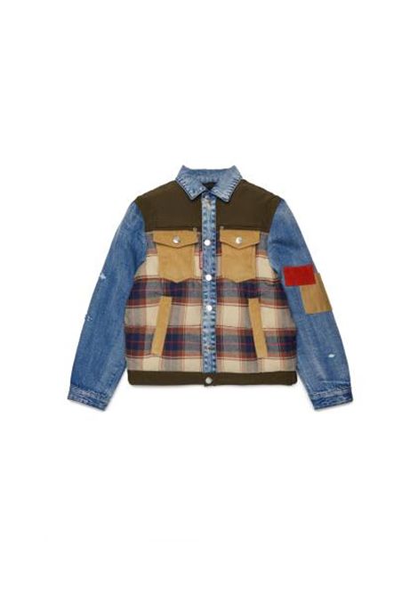 Giubbino con patch DSQUARED2 JUNIOR | DQ3414 D0AIADQ717